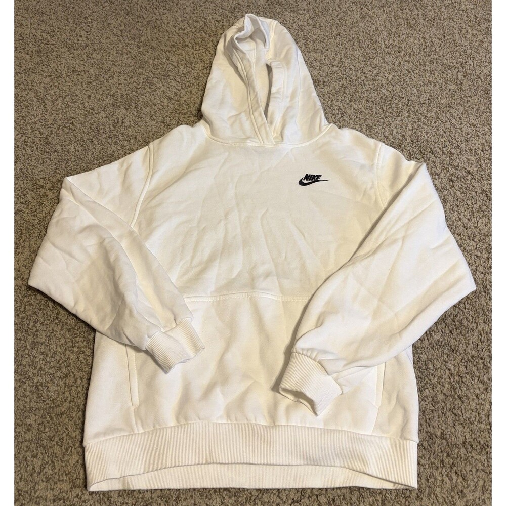 Youth Nike White Hooded Sweatshirt, Size XL